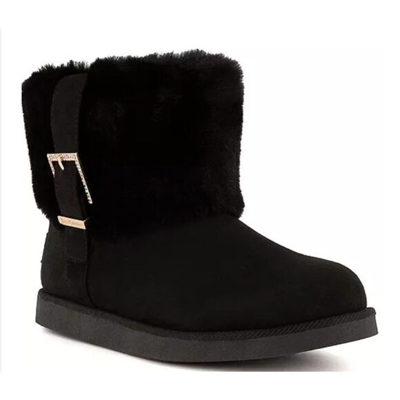 Juicy Couture Shoes - Juicy Couture Klaire Slip On Boots Black Buckle Women’s 8 New